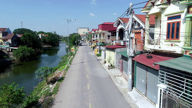Tuyến đường thôn Trương Xá xã Toàn Thắng 