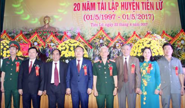 Kỷ niệm 20 năm tái lập huyện Tiên Lữ