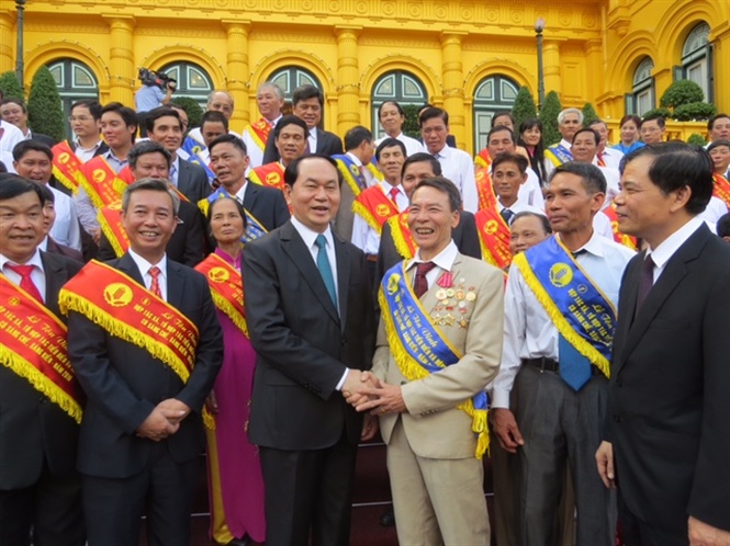 Chủ tịch nước Trần Đại Quang trân trọng và cảm phục những cống hiến của người nông dân