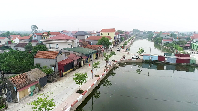 Kim Động chọn 2 tuyến đường dự thi “Tuyến đường nông thôn mới kiểu mẫu”