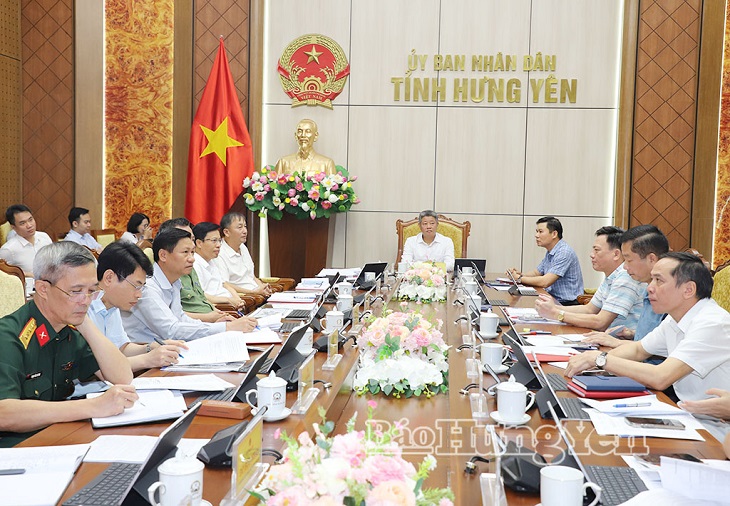UBND tỉnh họp nghe Quy hoạch tỉnh Hưng Yên thời kỳ 2021 - 2030, tầm nhìn đến năm 2050 (điều chỉnh)
