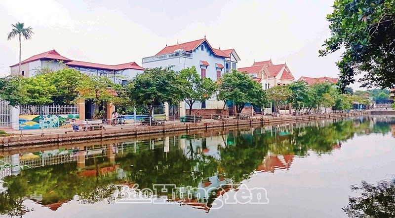 Sắc xuân ở huyện nông thôn mới nâng cao
